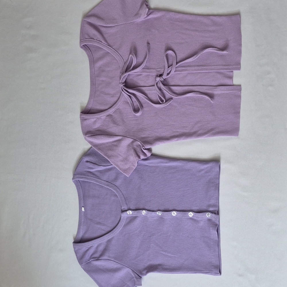 Purple Crop Top Bundle Size S